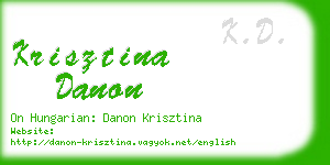 krisztina danon business card